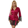 Subblime - 953829 Pyjama Dentelle Élégant + String Rouge L/Xl